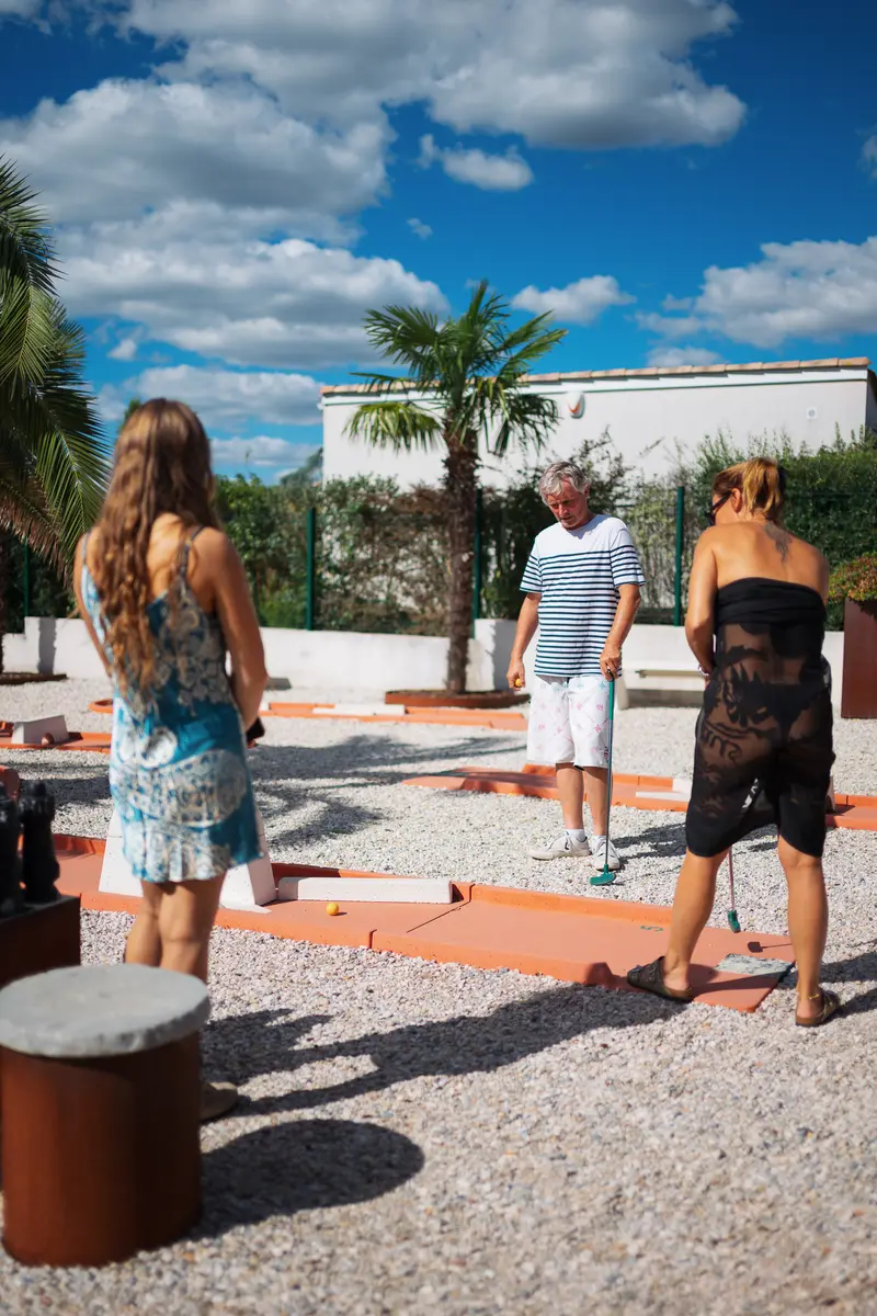 Le mini-golf et son parcours corail